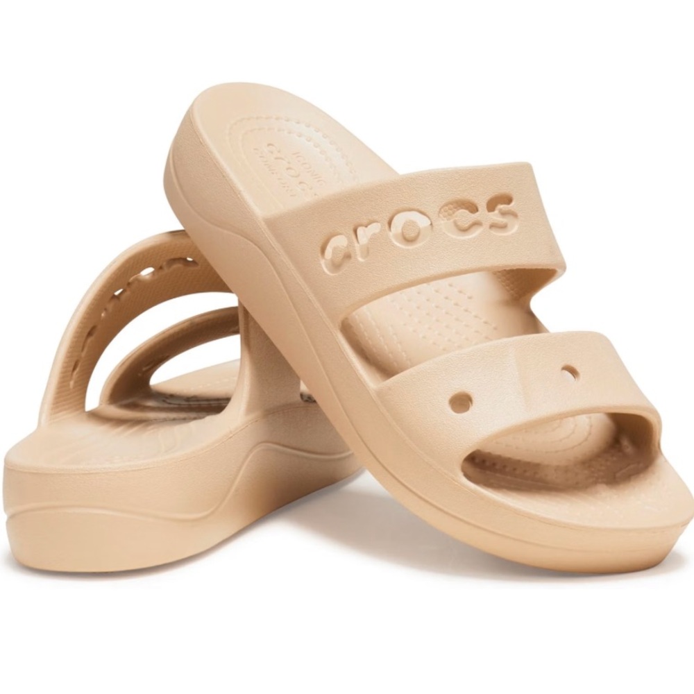 NEW Womens Baya Platform Sandals Slides Shoes “Iconic Comfort” Size 8 Beige
